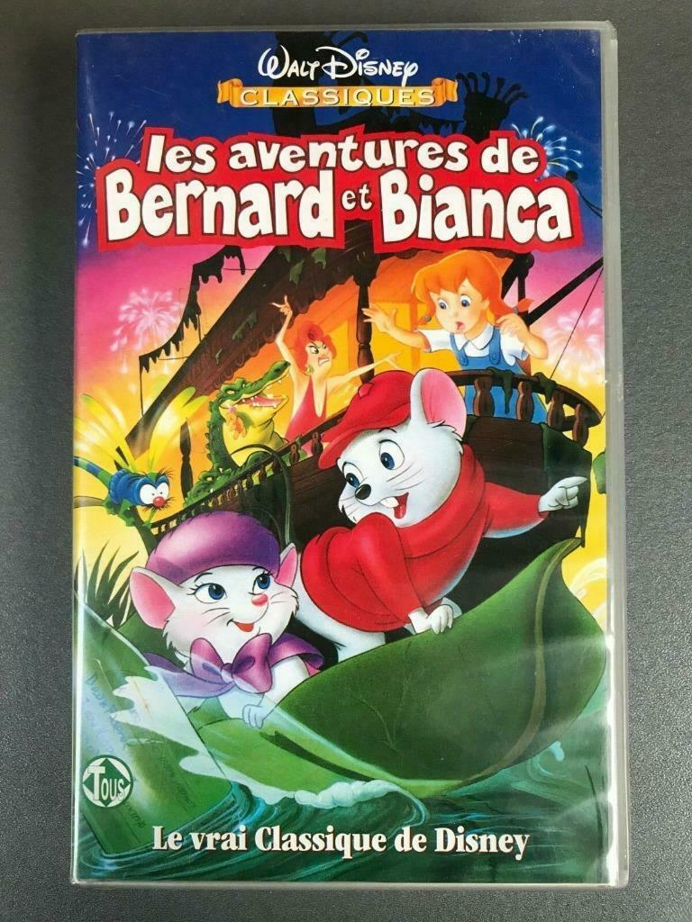 VHS Les aventure de Bernard & Bianca, CD & DVD, Enlèvement ou Envoi, Dessin animé, Tous les âges, Utilisé