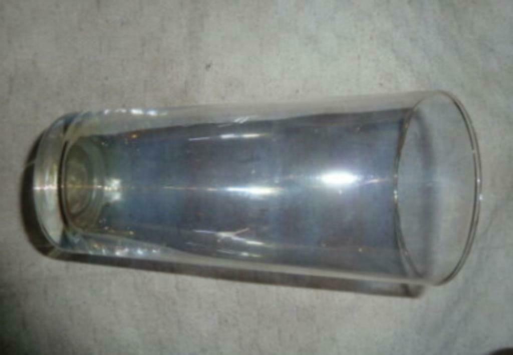 #B bier glas " Blanco ' boerke ' met gouden rand ", Ophalen of Verzenden, Gebruikt, Bierglas