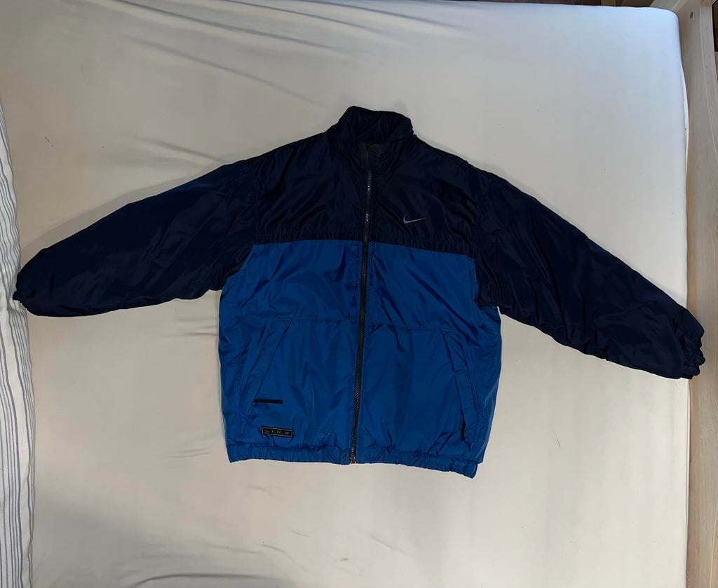 Nike - tweezijde jas, Kleding | Dames, Jassen | Winter, Blauw, Nike, Ophalen of Verzenden, Zo goed als nieuw