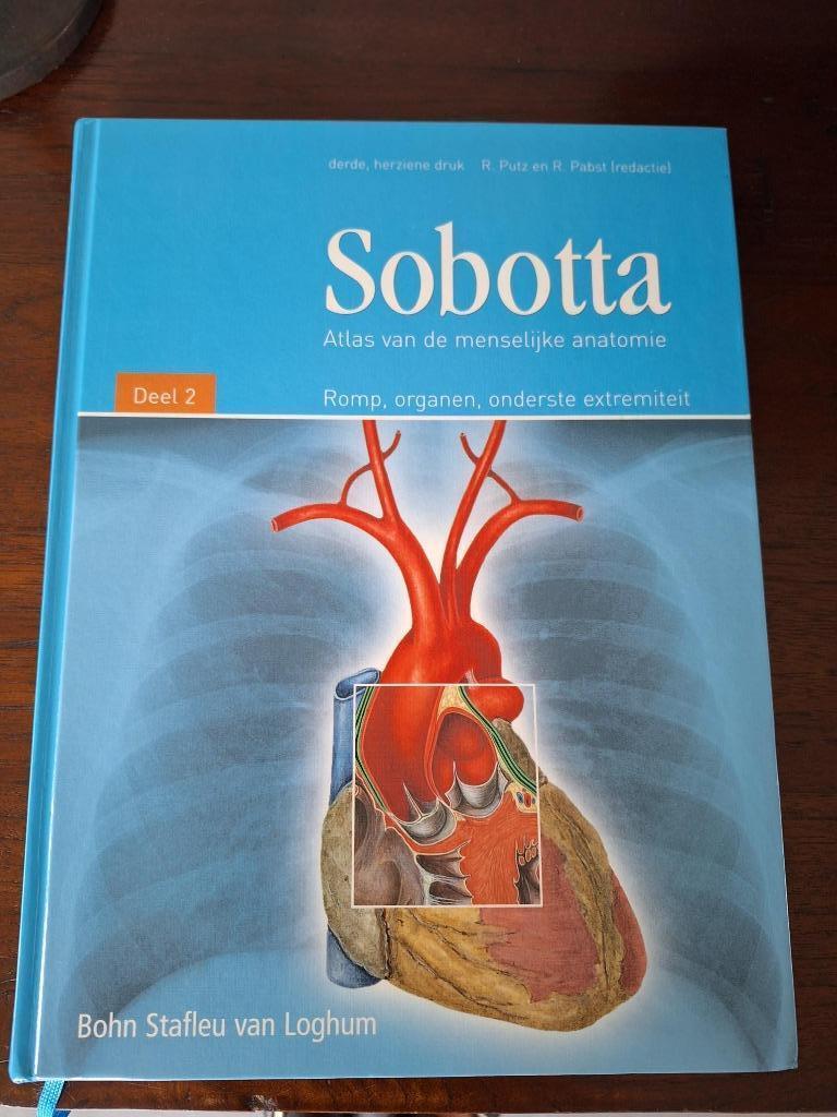 sobotta deel 2 : romp, organen, onderste extremiteit, Boeken, Studieboeken en Cursussen, Ophalen, Zo goed als nieuw