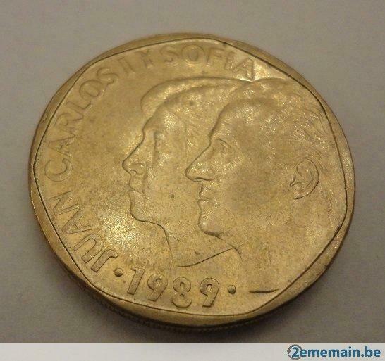 Munt van 500 pesetas Spanje 1989 zeer goede staat, Ophalen of Verzenden, Spanje