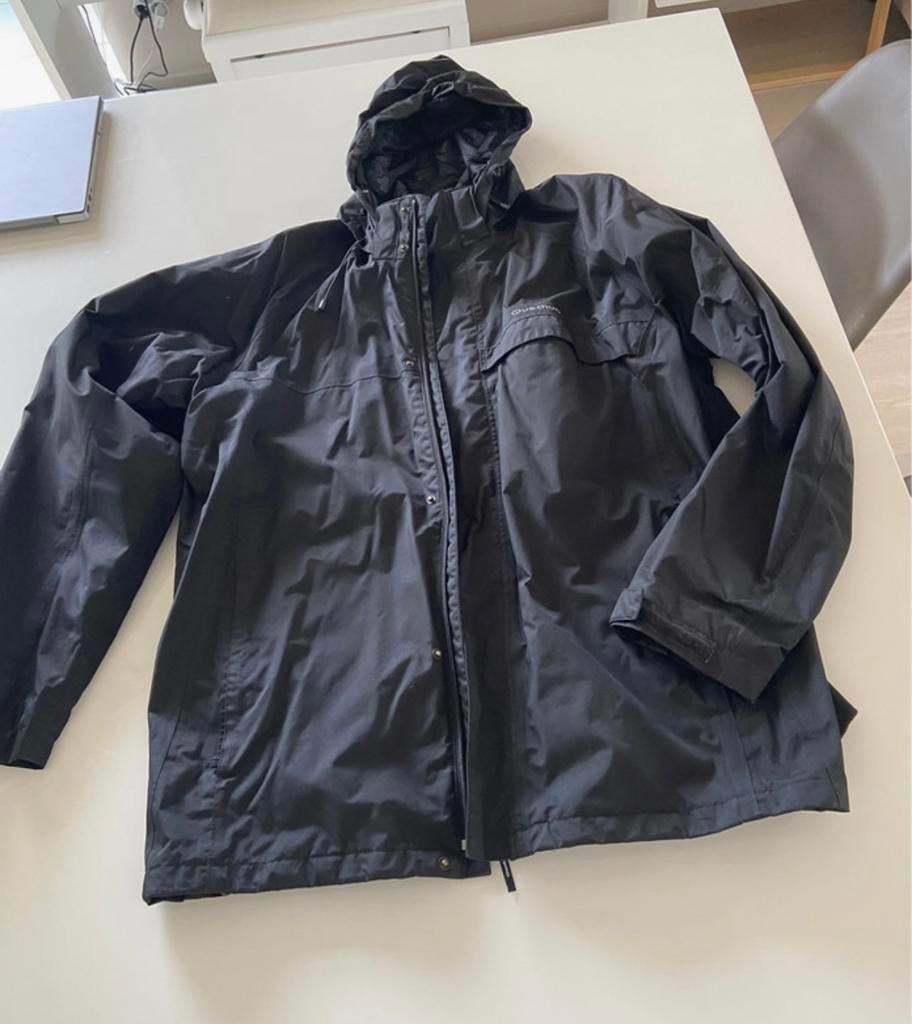 Zwarte jas decathlon mt xxl, Kleding | Heren, Ophalen of Verzenden, Zo goed als nieuw