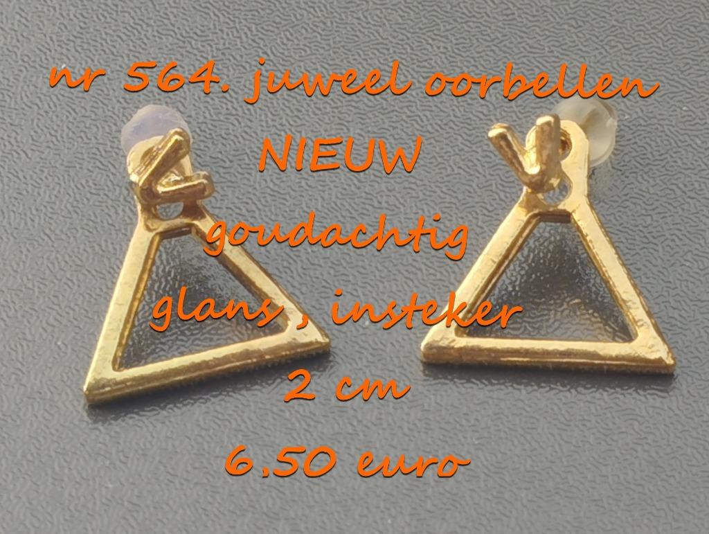 564. Juweel : oorbellen , NIEUW ,  @LAATSTE STUK@, Overige materialen, Verzenden, Nieuw, Knopjes of Stekers