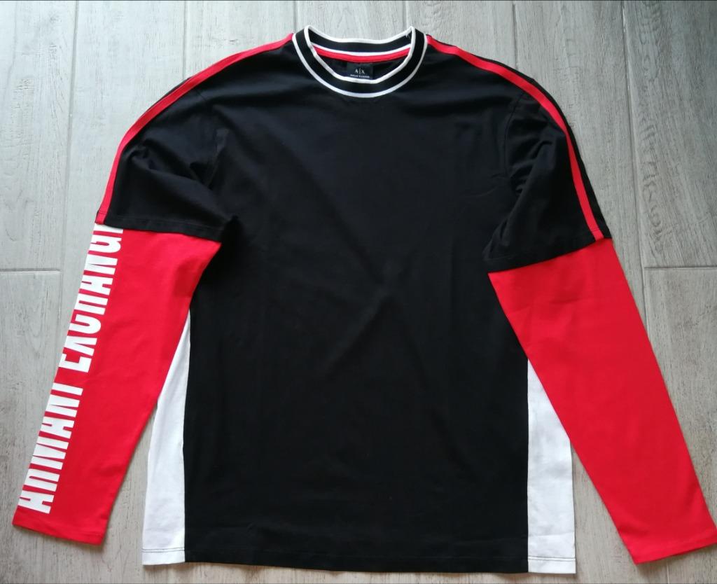 Zwarte longsleeve - Armani Exchange - maat M (ong. 176), Ophalen of Verzenden, Zo goed als nieuw, Shirt of Longsleeve, Jongen