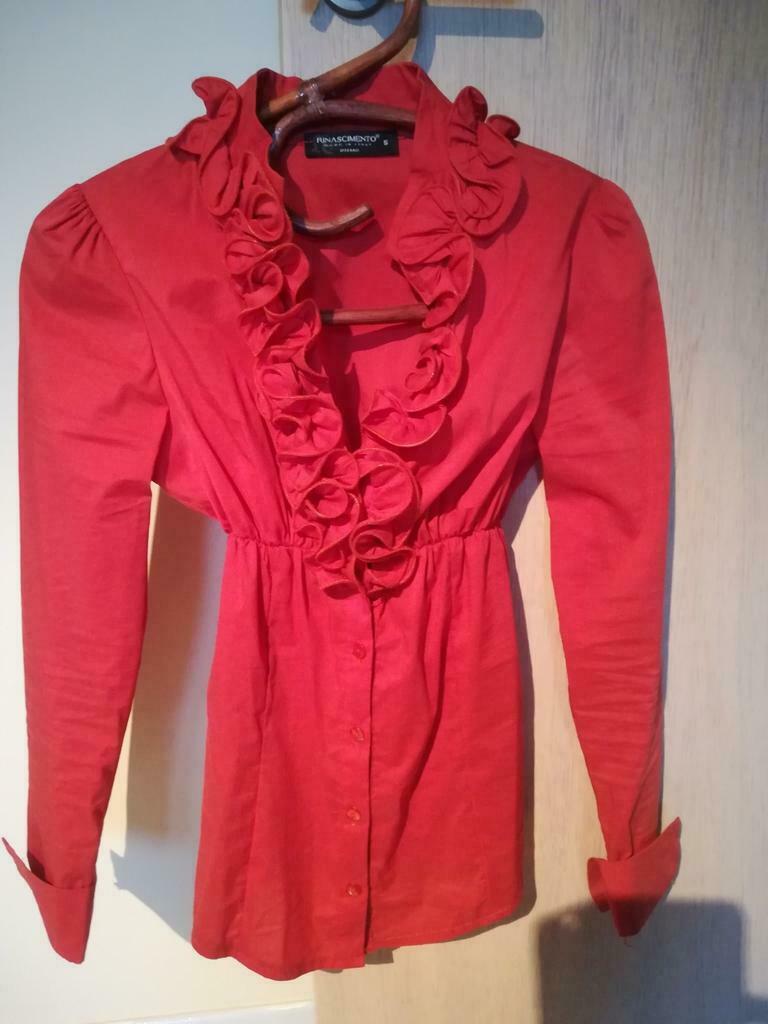 Oranje bloes rinascimento, Enlèvement ou Envoi, Taille 36 (S), Rinascimento, Comme neuf