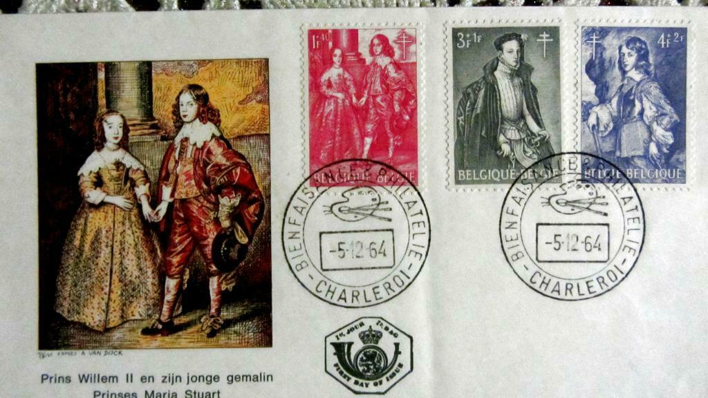 FIRST DAY COVER- SCHILDERIJEN- SCHILDERS-VAN DIJCK- BELGIË, Enlèvement ou Envoi, Affranchi, Autres thèmes