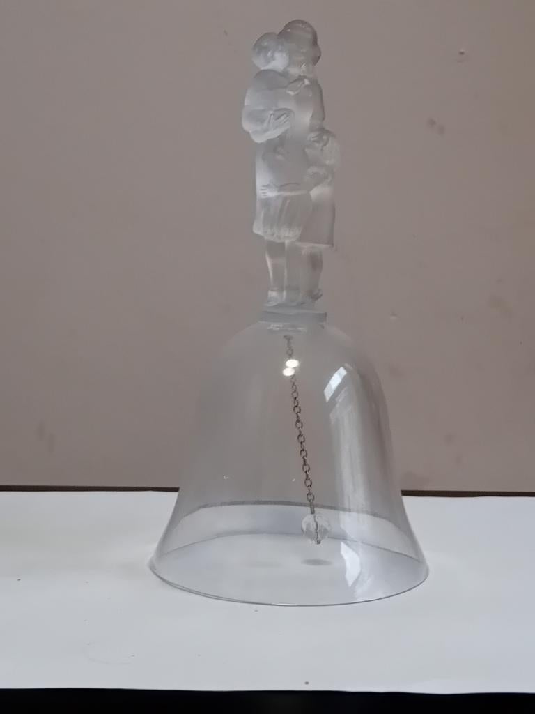 Cloche de Table en cristal de bayel, Antiquités & Art, Enlèvement ou Envoi