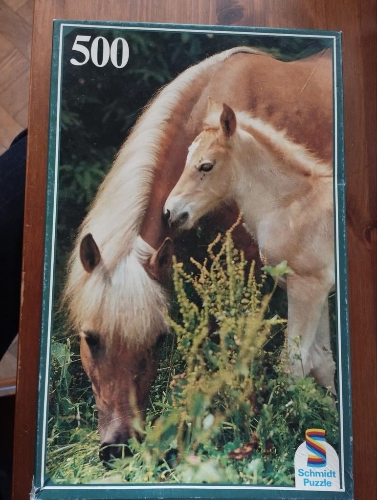 Puzzle cheval et poulain 500 pièces., Enlèvement ou Envoi, Comme neuf, Puzzle