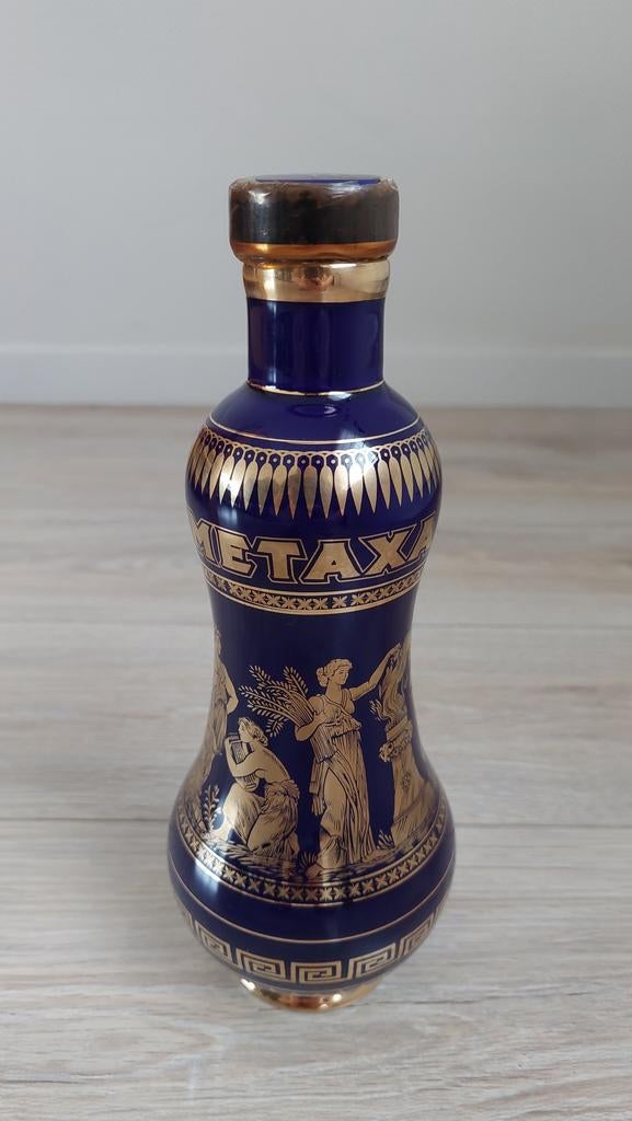 Metaxa Centenary porseleinen decanteerder 18K goud, Verzamelen, Ophalen, Zo goed als nieuw, Porselein, Overige typen