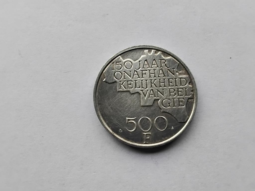 500 fr Nederlandse( zilveren) munt, Ophalen of Verzenden, Zilver