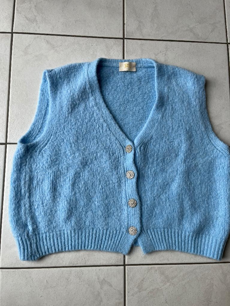 Debardeur, Ophalen of Verzenden, Zo goed als nieuw, Maat 38/40 (M), Blauw