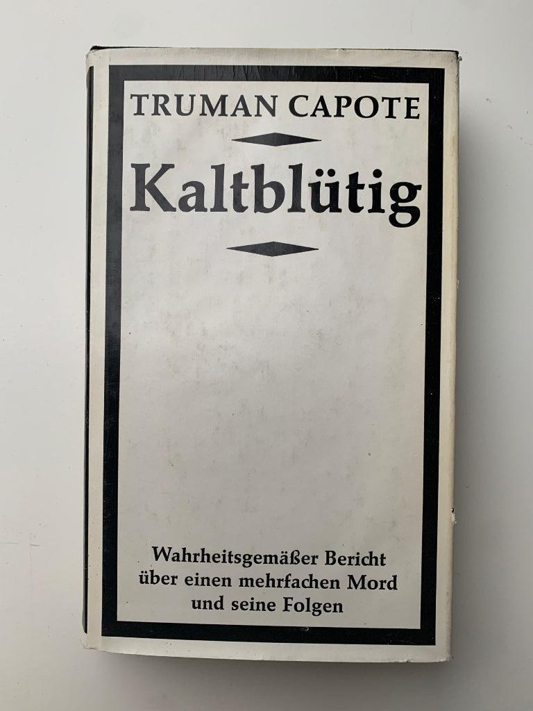 Kaltblütig, Truman Capote, Enlèvement ou Envoi, Utilisé, Fiction