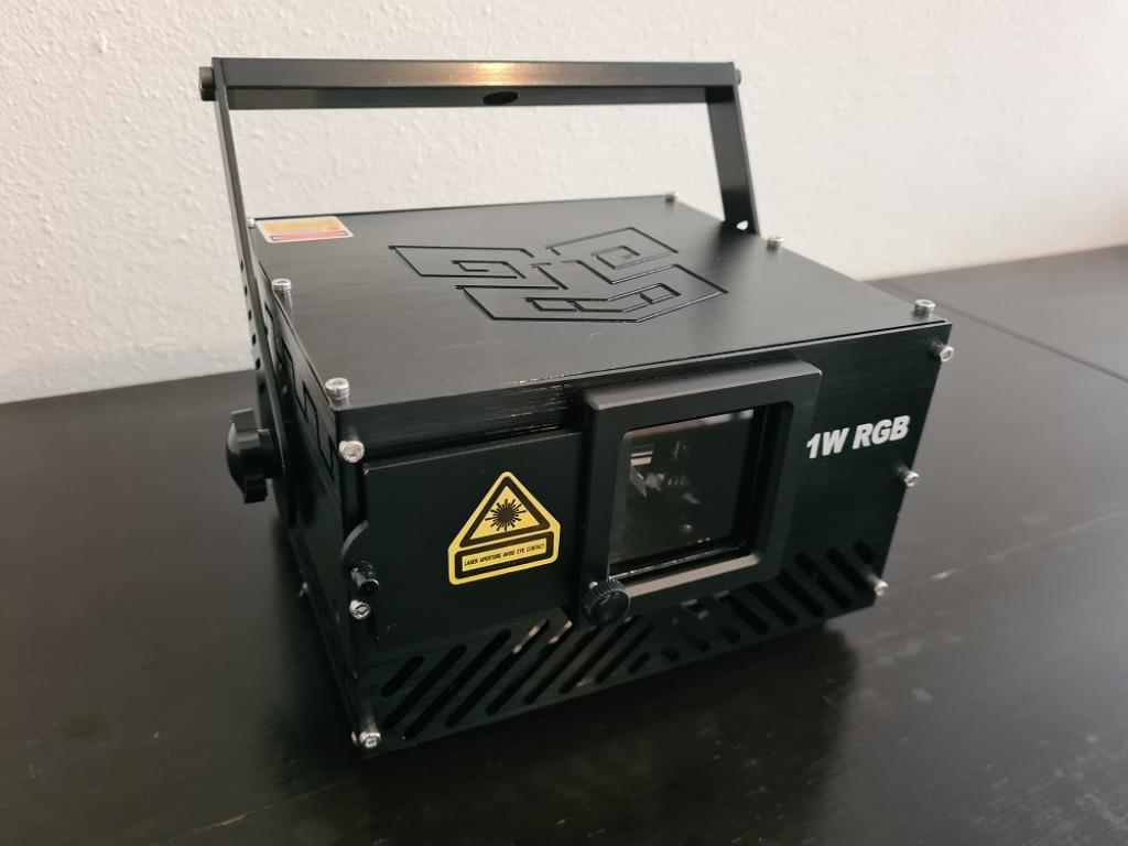 1 Watt (1000 mW) RGB laser projector ILDA 25 Kpps Full Diode, Enlèvement ou Envoi, Neuf, Laser, Couleur