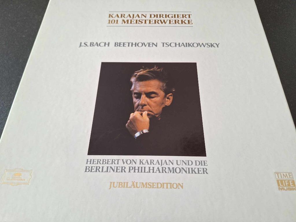 Bach - Beethoven / Karajan - Edition 100 Meisterwerke Box, 12 pouces, Enlèvement ou Envoi, Utilisé, Musique de chambre