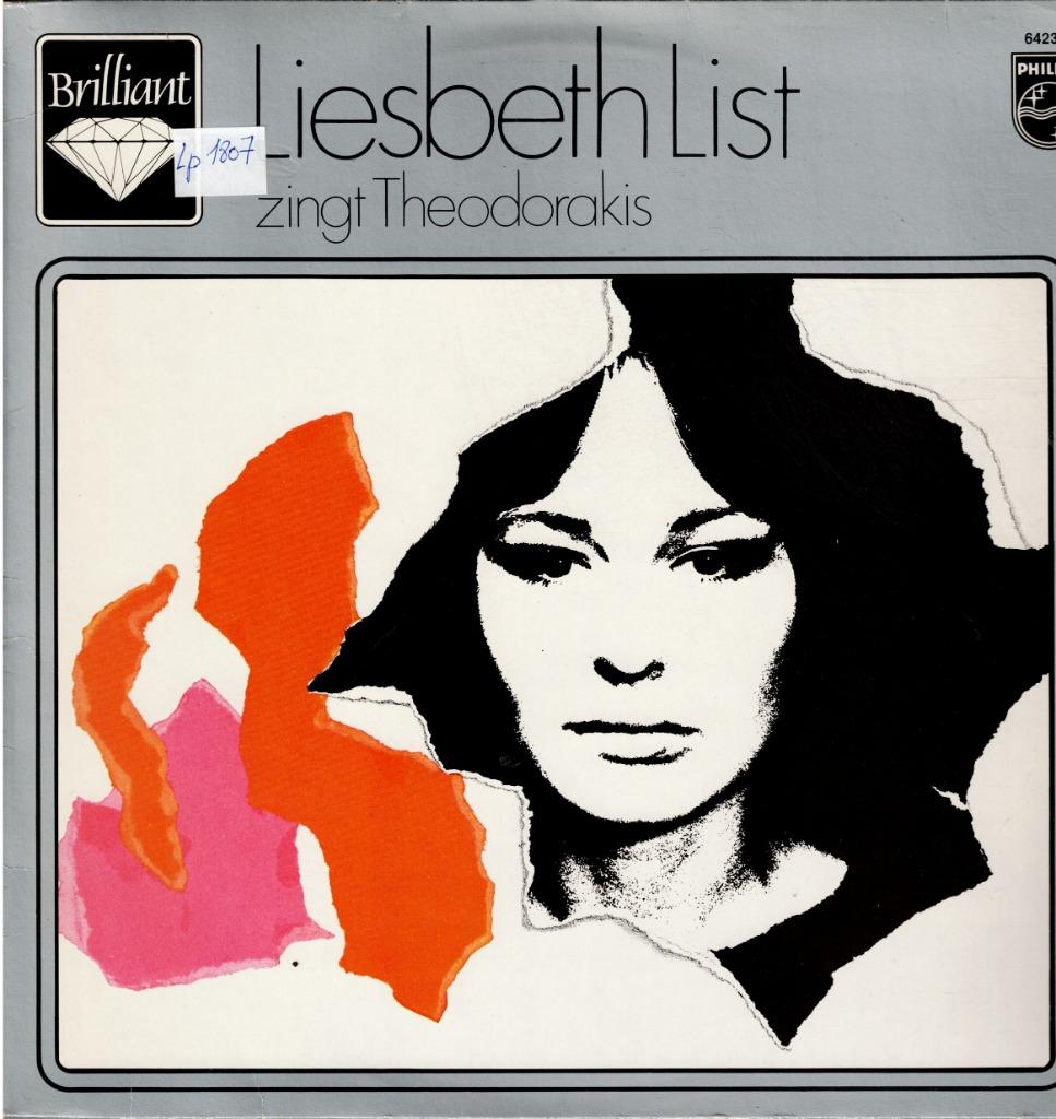 Vinyl, LP     /   Liesbeth List – Liesbeth Zingt Theodorakis, Ophalen of Verzenden, Overige formaten