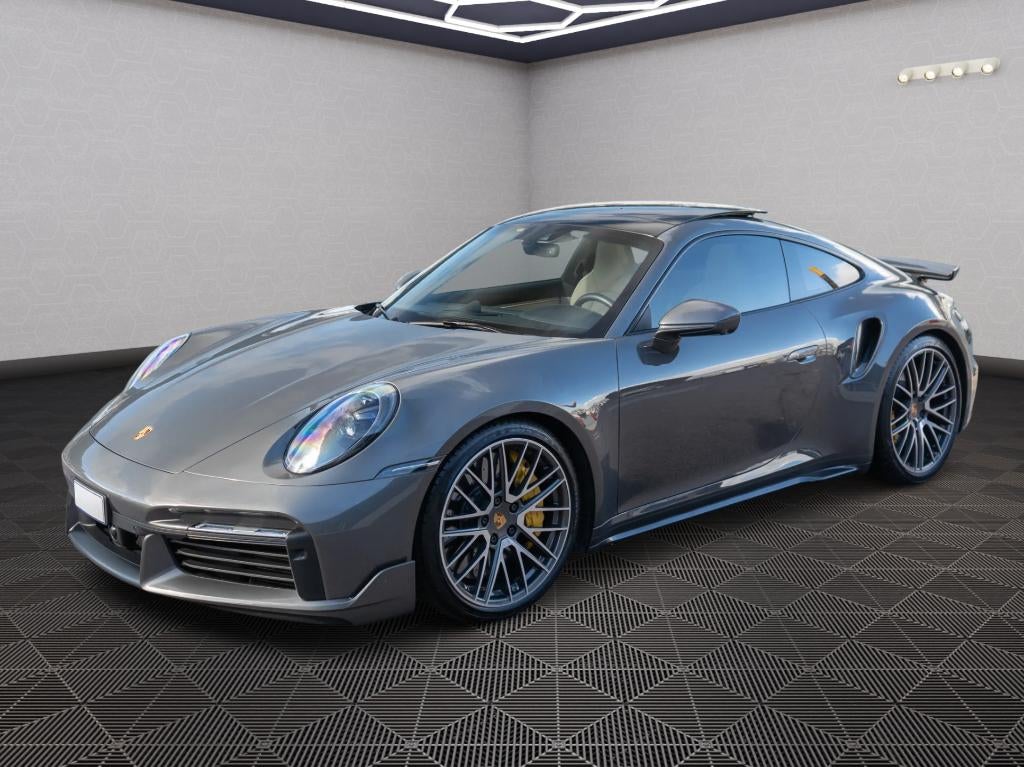 Porsche 911 (992) Turbo S SportDesign/Heritage/Burmester, 3745 cm³, Argent ou Gris, Achat, Garantie prolongée