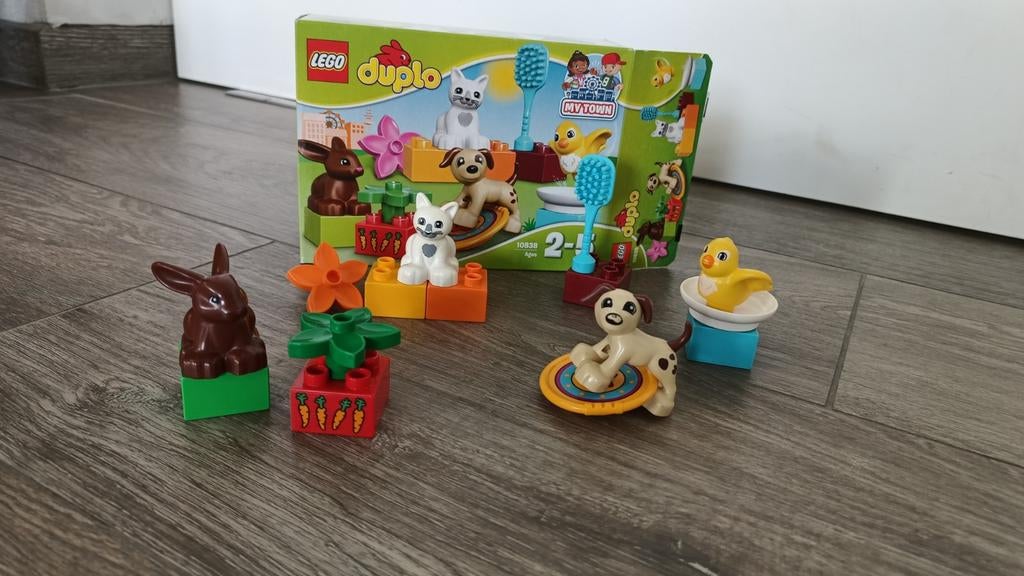 Lego Duplo jonge dieren 10801 + huisdieren 10838, Ophalen of Verzenden, Duplo