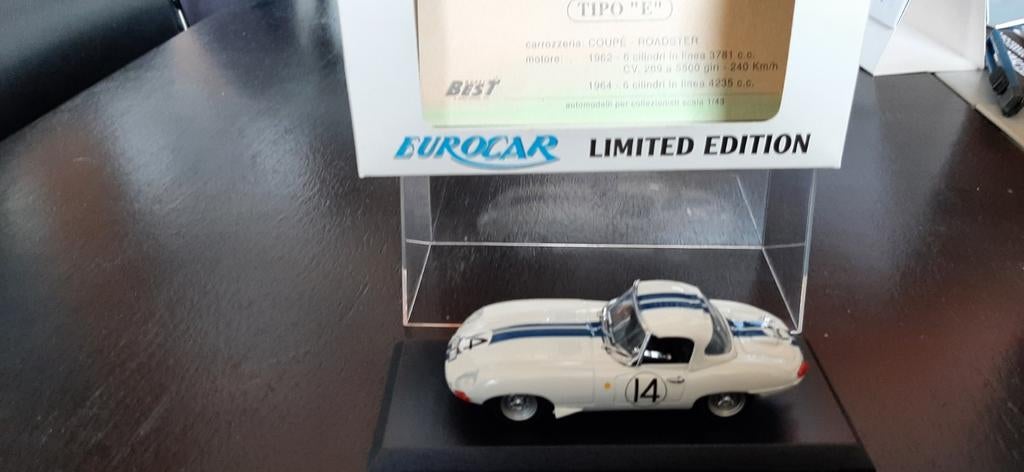 Jaguar type E  Coupe Le Mans 1963 1/43  Eurocar n001, Ophalen of Verzenden, Nieuw