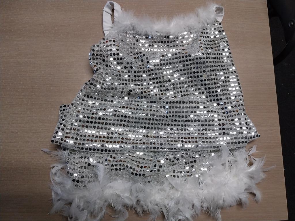 Glitterjurk mt 140, Ophalen, Meisje