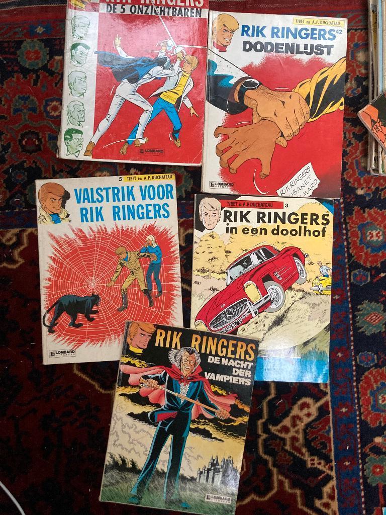 Rik Ringers strips, Gelezen, Tibet & A.P. Duchâteau, Ophalen of Verzenden, Meerdere stripboeken