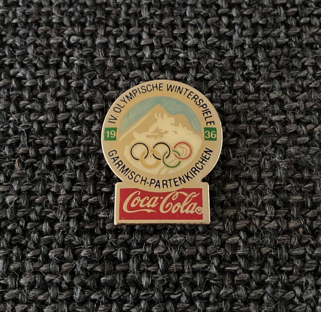 PIN - COCA COLA - OLYMPISCHE SPELEN - GARMISCH PARTENKIRCHEN, Verzenden, Gebruikt, Sport, Speldje of Pin