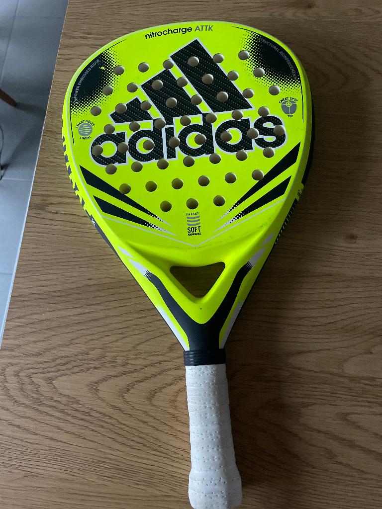 Padelracket Nitrocharge ATTACK, Ophalen, Zo goed als nieuw, Padelracket