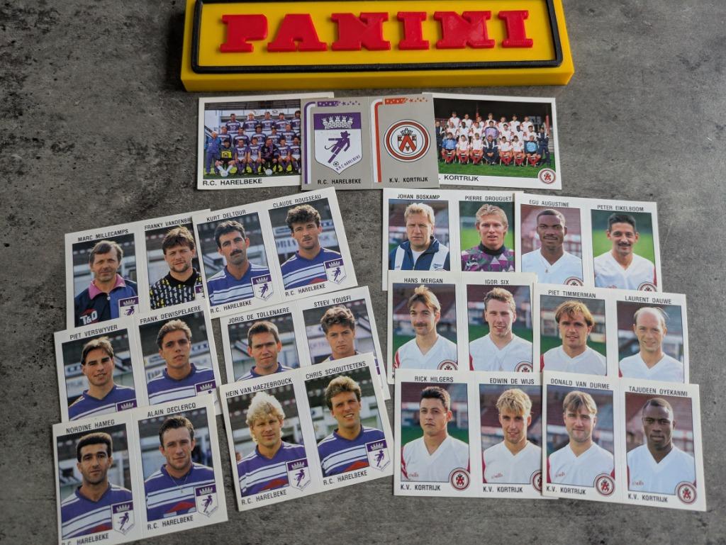 PANINI FOOTBALL 93 15 STICKERS 1993 : HARELBEKE /KV KORTRIJK, Hobby en Vrije tijd, Stickers en Plaatjes, Nieuw, Verzenden