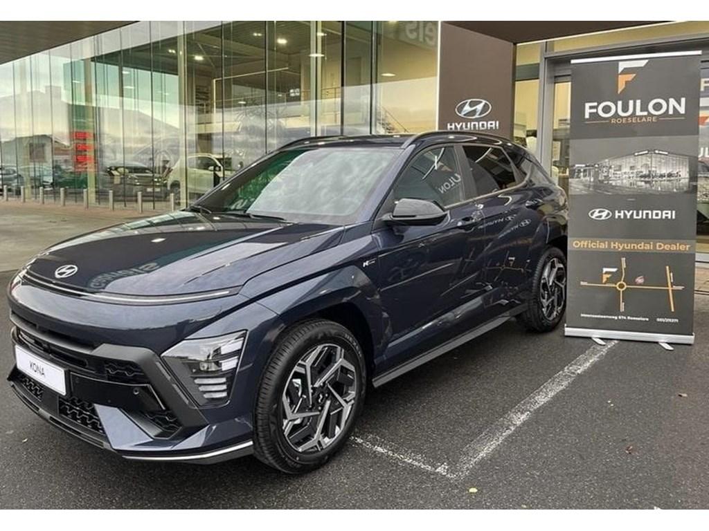 Hyundai Kona 1.6 HYBRID Feel N-Line | meerdere kleuren STOC, Auto's, Hyundai, Kona, Traction-control, Hybride Elektrisch/Benzine