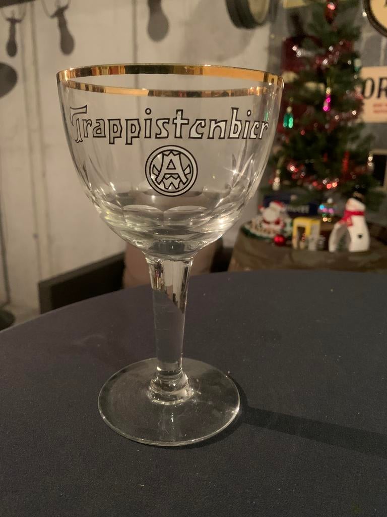 6 glazen Trappistenbier, Ophalen, Zo goed als nieuw, Glas of Glazen, Overige merken