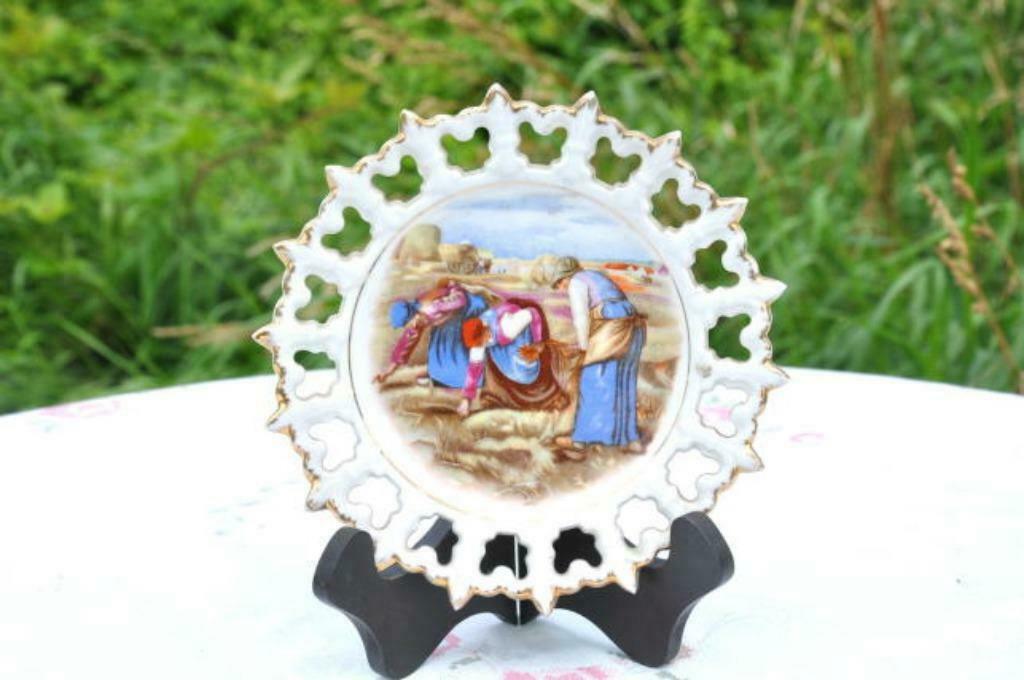 §  assiette ajourée porcelaine travail au champ, Enlèvement ou Envoi