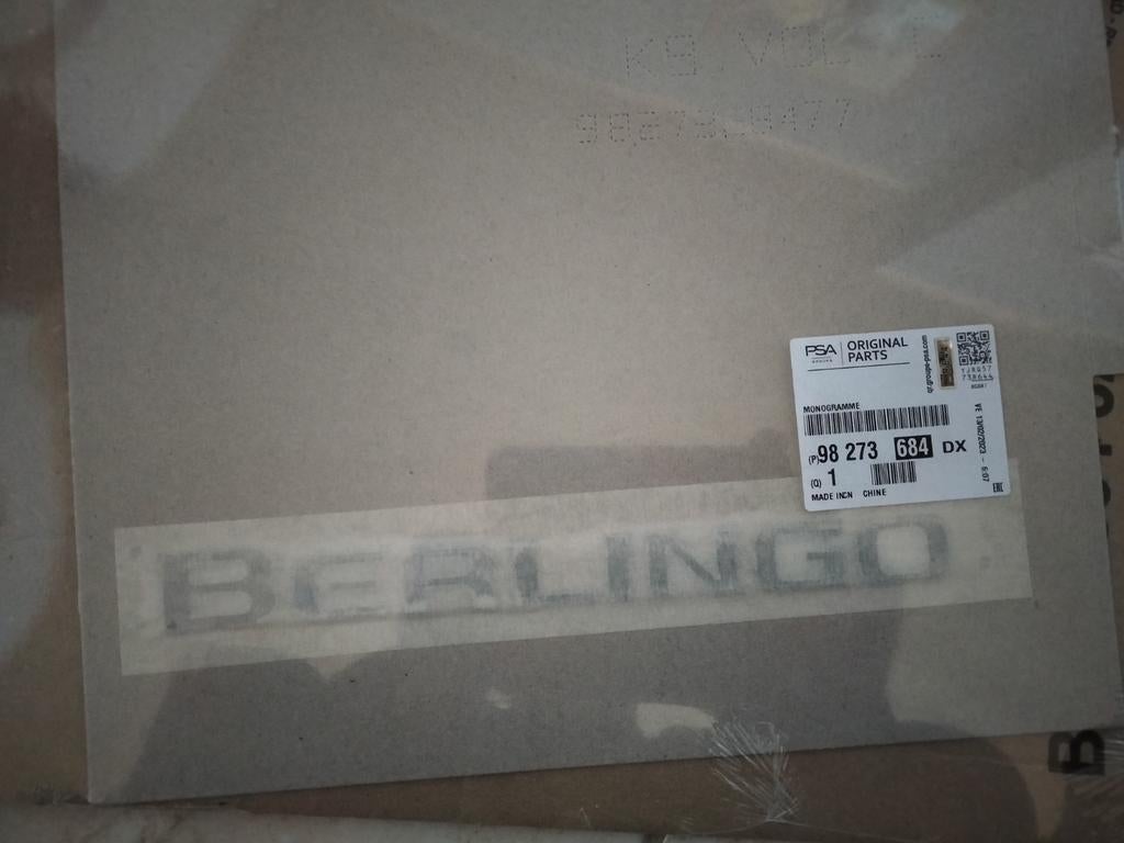 Embleem Berlingo 98273684DX, Ophalen
