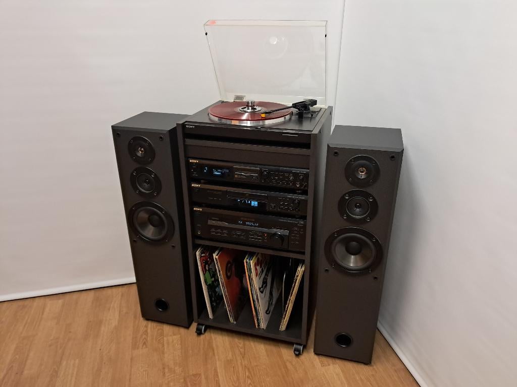 Sony vintage stereo-set compleet (incl. minidisc), Audio, Tv en Foto, Stereoketens, Ophalen, Tuner of Radio, Sony, Losse componenten