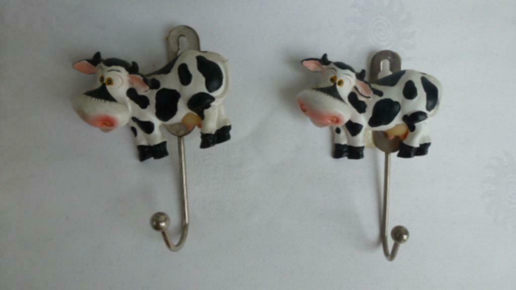 porte-manteau  vache 2 pièces, Crochets muraux, Enlèvement ou Envoi, Moins de 100 cm, Comme neuf
