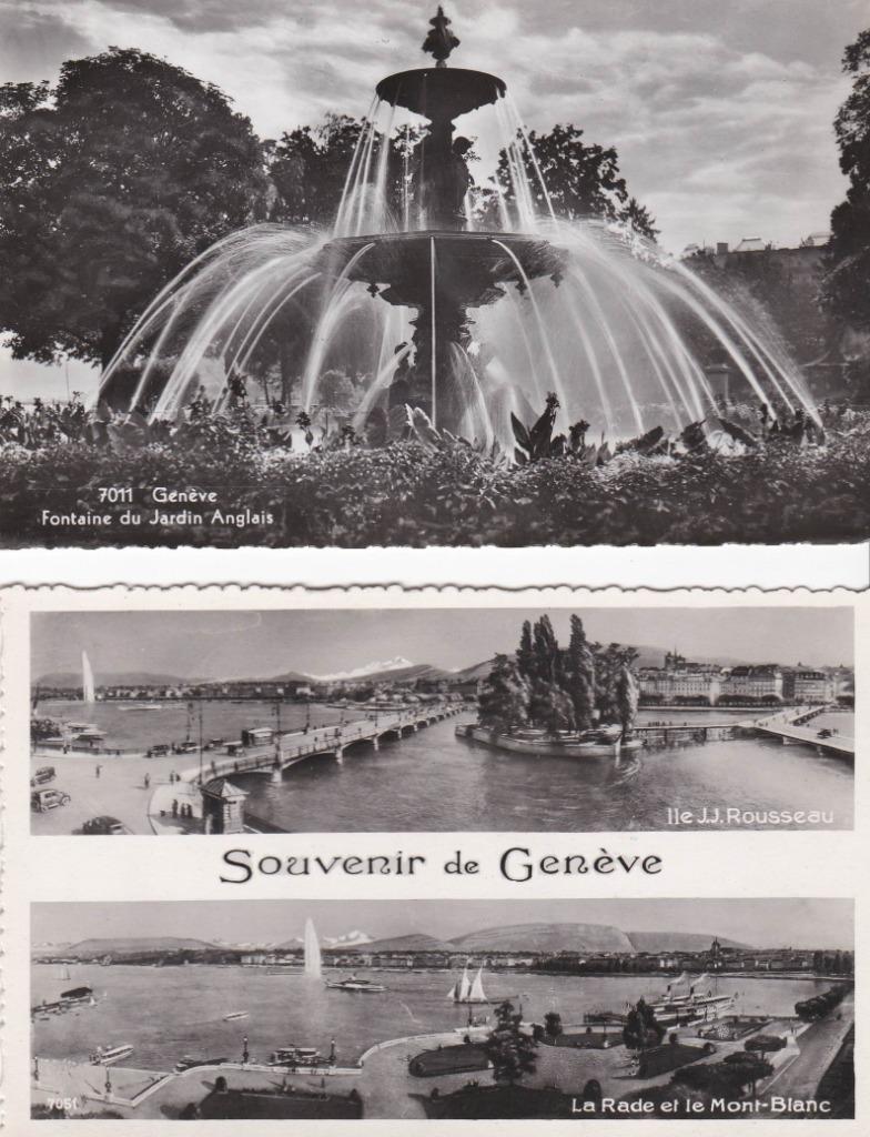 Cartes postales de Genève, années 1950, Enlèvement ou Envoi, 1940 à 1960, Non affranchie, Europe autre