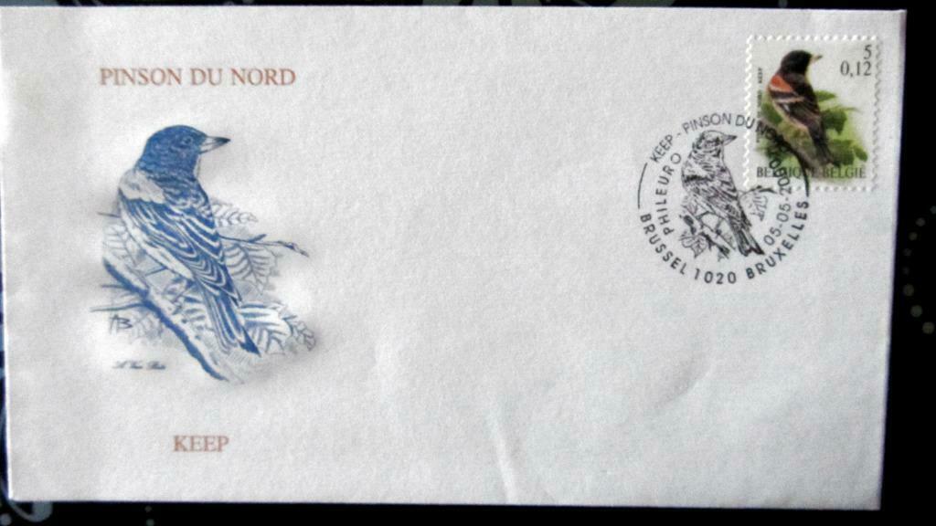 FIRST DAY COVER- VOGELS VAN BUZIN- DE KEEP, Ophalen of Verzenden, Gestempeld, Dier of Natuur