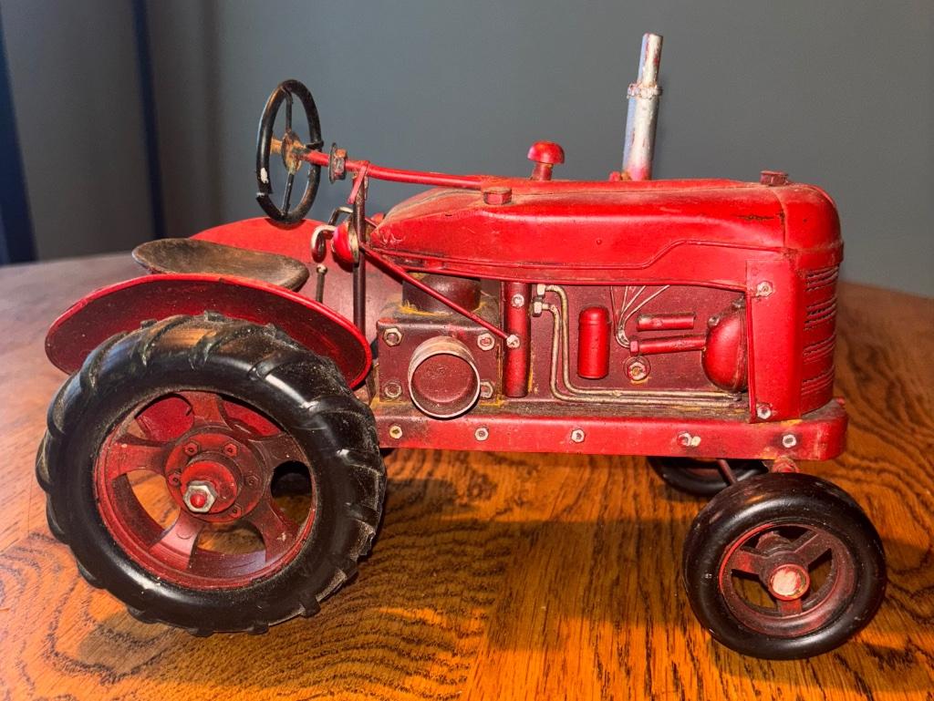 Vintage Massey Ferguson metalen tractor 1/16, Ophalen of Verzenden, Gebruikt