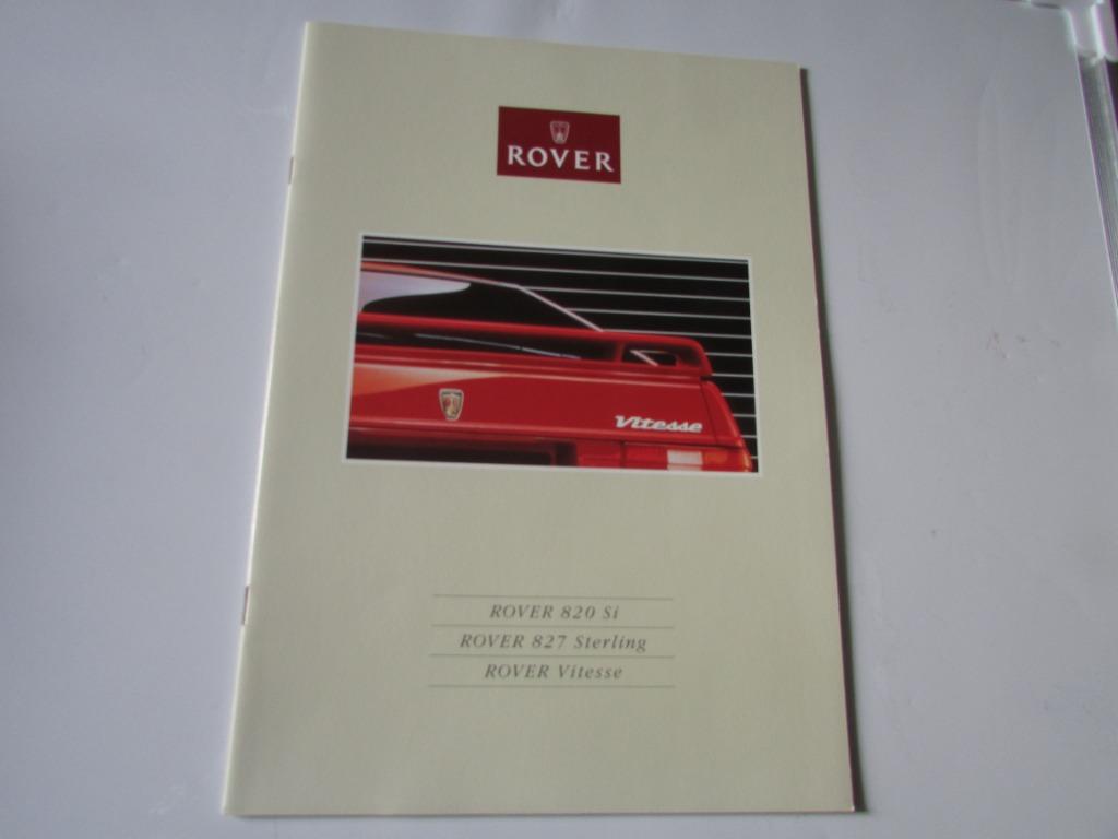 ROVER 820 Si - 827 STERLING - VITESSE, CATALOOG, Ophalen of Verzenden, Zo goed als nieuw, Overige merken, Rover Deutschland