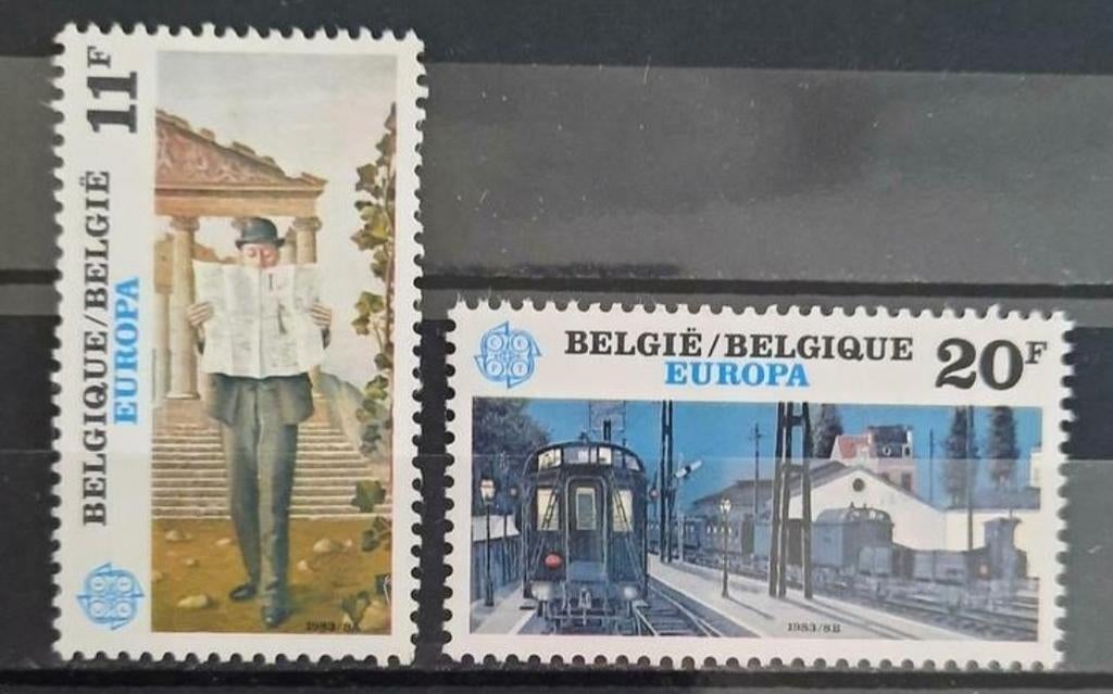 België: OBP 2092/93 ** Europa 1983., Postzegels en Munten, Europa, Frankeerzegel, Ophalen of Verzenden, Zonder stempel