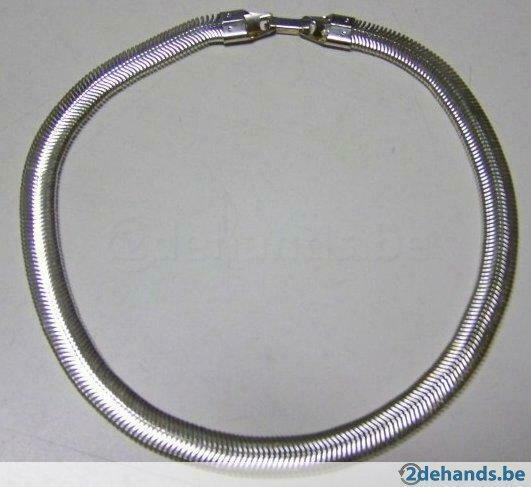 zilverkleurige halsketting, Verzenden, Nieuw, Zilver, Overige materialen