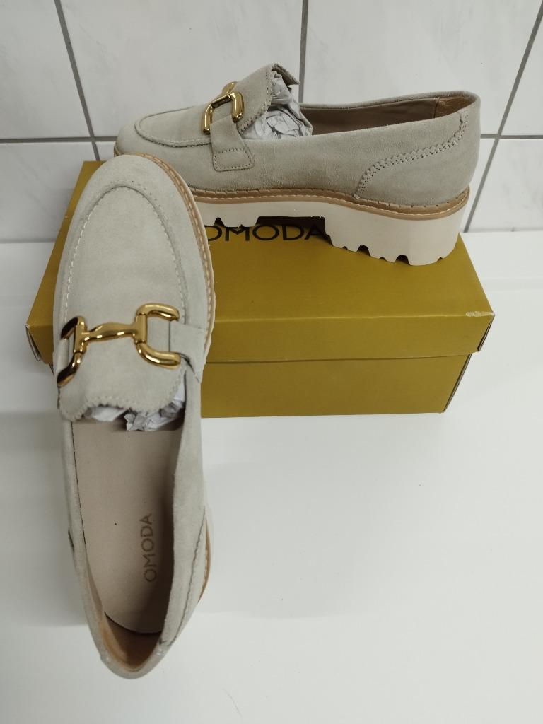 Beige loafers-instappers nieuw in de doos, Kleding | Dames, Schoenen, Nieuw, Instappers, Beige, Verzenden