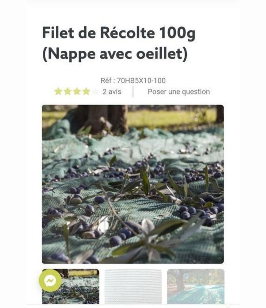 Filet de récolte neufs, Enlèvement, Neuf