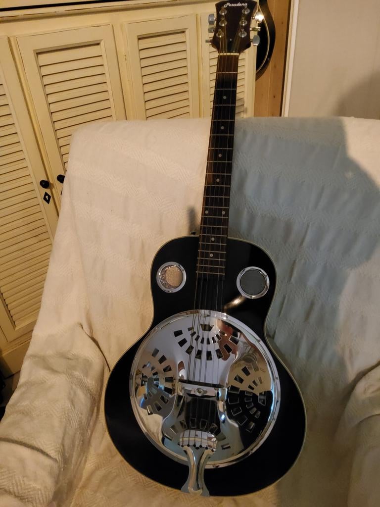 Resonator gitaar (zwart), Muziek en Instrumenten, Ophalen, Nieuw