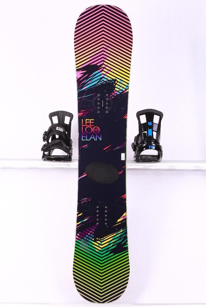 138 142 146 150 snowboard ELAN LEELOO R, multicolor, ROCKER, Ophalen of Verzenden, Gebruikt, Bindingen