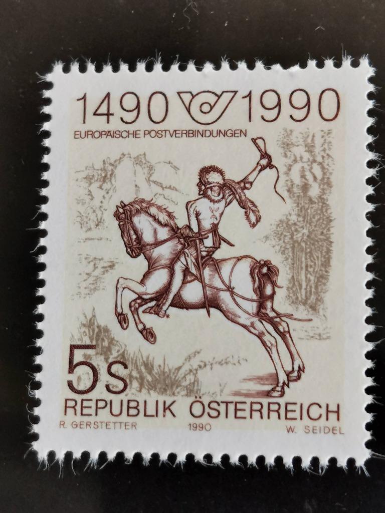 Oostenrijk 1990 - kunst Albrecht Dürer - ruiter te paard **, Ophalen of Verzenden, Postfris
