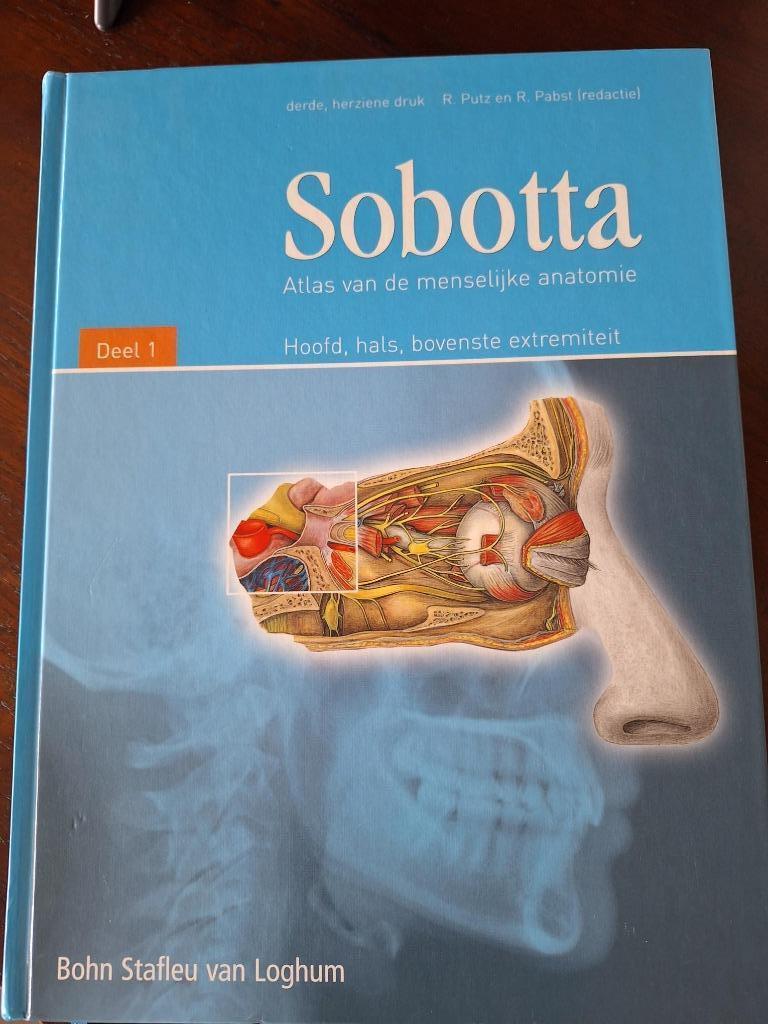 sobotta deel 1: hoofd, hals, bovenste extremiteit, Boeken, Studieboeken en Cursussen, Ophalen, Zo goed als nieuw