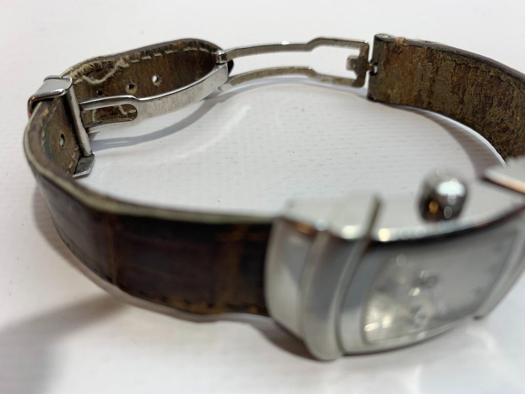 Damiani Vintage Ego Clock with Diamonds, Overige merken, Staal, Met bandje, Polshorloge