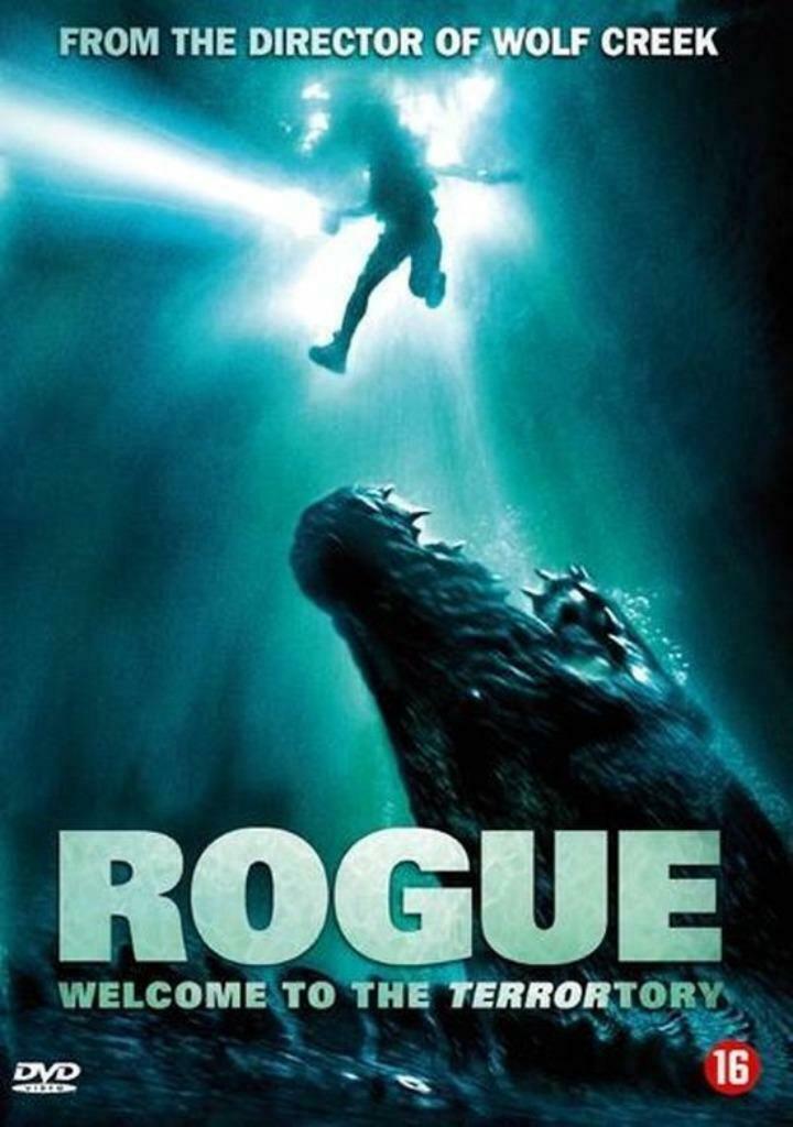 Dvd - Rogue (met krokodil), CD & DVD, DVD | Horreur, Comme neuf, Monstres, À partir de 16 ans, Envoi