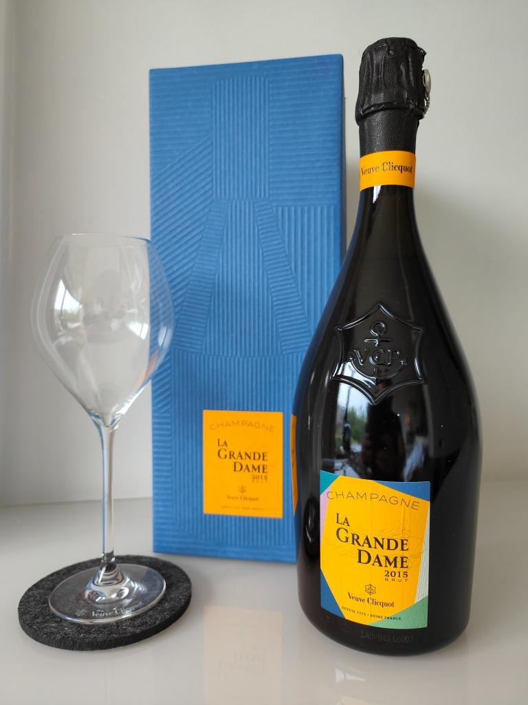 Veuve Clicquot La Grande Dame 2015 in luxe Coffret, Brut, Ophalen of Verzenden, Nieuw, Frankrijk, Champagne