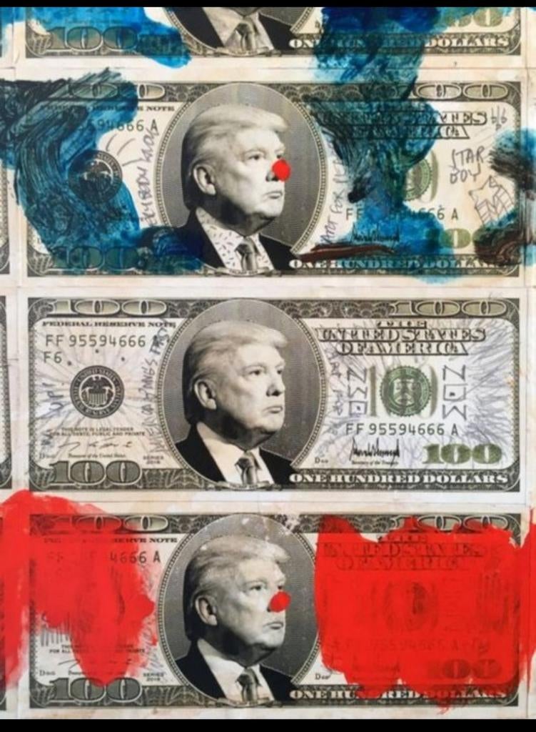 Kunstwerk van Martín Sigwald — NOW TRUMP STATES FLAG (2020), Ophalen of Verzenden