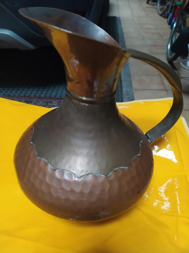 Cruche en cuivre vintage, aucun dommage, Enlèvement ou Envoi